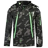 Geographical Norway Torry Herren Camo 007 Kapuzenjacke für Herren, Softshell Sport (weite Passform) (grün, XL)