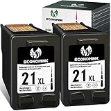 Economink 21XL Schwarz Ersatz für HP 21 XL Druckerpatronen Multipack für HP PSC 1410 1415 DeskJet F4172 3940 D1460 D2460 F2180 F2280 F370 F380 F4180 2180 3900 3910 Drucker (2er-Pack)