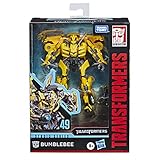 Transformers Toys Studio Series 49 Deluxe Class Movie 1 Bumblebee Action Figure - Kids Ages 8 & Up, 4.5'