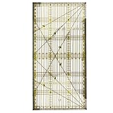ZoneYan Quadratisches Lineal Nähen, Quilters Ruler, Lineal Schneiden, Patchwork Lineal Nähen, Acryl Quilting Lineale, Näh Stoffe Lineal, Sewing Cutting Ruler, Quilt Quadratisches Lineal (30 x 15 cm)