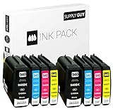 SupplyGuy 8 Druckerpatronen kompatibel mit HP 940XL passend für HP Officejet Pro 8000 8500 8500A A909A A910