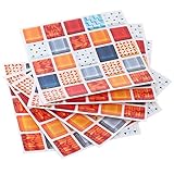 Leyeet 6 x Mosaik-Aufkleber, selbstklebend, für Küche, öldicht, Badezimmer-Dekoration, (FX715)
