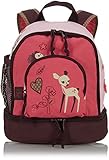 LÄSSIG Kinderrucksack mit Brustgurt Kindergartentasche Kindergartenrucksack 27 cm, 4,5 Liter oben, 1,5 Liter unten, 3 Jahre/Mini Backpack Little Tree Faw