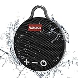 Tragbarer Bluetooth Lautsprecher, Musikbox Kabelloser Bluetooth Box mit IPX7 Wasserdicht, 24 Stunden Akku, 15W Stereo Sound, Boomender Bass, Mini Lautsprecher Boxen für Dusche, Party,Outdoor (Schwarz)