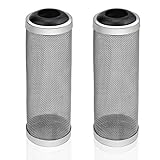 ZHENA 2Pcs Filter Guard 16mm, Aquarium Filterschutz Edelstahlfilter, Aquarium Filter Fish Mesh Netz, Aquarium Schutzhülle für Fish Garnelen Beck