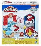 Play-Doh E6887EU5 PAW Patrol Feuerwehrhund Marshall, Spielzeug Figur und Knetwerkzeug mit 4 Farben Knete für fantasievolles und kreatives Sp
