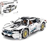 ZJLA Technic Car Advanced Bauset für BMW I8 Auto, Technic Sportwagen Bauset, 1270 Teile Blöcke Kompatibel mit Lego T