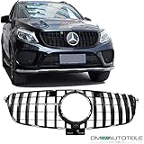 DM Autoteile Sport-Panamericana GT Kühlergrill Schwarz passt für W166 GLE ab 2015-18