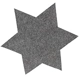 6 x XL Filzsterne - Tischset in verschiedenen Farben, Ø 40 cm - Weihnachtsdeko Filz - Tischset aus Filz - Untersetzer- Platzdeckchen - Platzset Farbe G