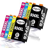 Jagute Kompatibel 934 935 patronen, Ersatz für HP 934XL 935XL Multipack Druckerpatronen für HP Officejet Pro 6230 6820 6830 6812 6815 6835 6800 (2 Schwarz, 2 Cyan, 2 Magenta, 2 Gelb)