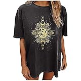 Damen Shirts Sport t-Shirt Damen Kurzarm Laufshirt - atmungsaktive Fitness Gym Shirt schnell trockened Funktionsshirt Spitzenkleid Damen Festliche blusen d(#220304-I07 Damen Tshirts, XL)