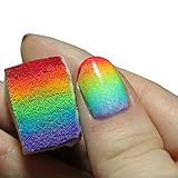 LEORX Gradient Nägel weiche Schwämme für Farbe verblassen Maniküre 12S