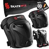 SKATEWIZ Protect-1 Knieschützer Inliner Erwachsene - Größe M in SCHWARZ - Skate Protection - Inline S