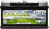 GEL Batterie 12v batterie 12v 120Ah Electronicx Caravan Edition Solarbatterie 12v Akku 12v Solar Batterien Versorgungsbatterie 12v gel Wohnwagen Batterie Wohnmobil Gelbatterie 12v 120ah Solar akk