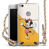 DeinDesign Carry Case kompatibel mit Huawei P8 Lite 2017 Hülle mit Band Handykette zum Umhängen bunt Mickey Mouse Disney R