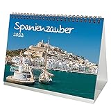 Spanienzauber Doppelpack - DIN A5 Tischkalender für 2022 Spanien - Seelenzaub