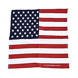 USA Flagge Bandana - Polyester / 57 x 57 Zentimeter / Sternenbanner / 4. Juli Amerikanische Andenk