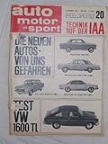 auto motor sport, IAA - Heft 1965