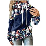 Weihnachten Hemd Damen brauner Pulli Damen Oberteile Sale Sommer Schuhe Frau sexy Damenpullover Langarm top Damen elegant Hemd Sommer Damen braunes t Shirt Damen 77 onlineshop D