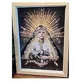 JHYFT Heilung Kristallquarz Meditation Malerei Kunst Gebrochenen Energie Kristall Stein Yoga Kunstdruck Inspirierende Wanddekor Meditation Geschenke (Color : C)