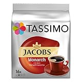 Tassimo Monarch, Verwöhnaroma, Kaffee, Kaffeekapsel, gemahlener Röstkaffee, 16 T-Discs /