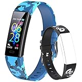 Dwfit Fitness Armband Kinder,Fitness Tracker mit Pulsmesser Fitness Uhr Kinder Aktivitätstracker Schrittzähler Smartwatch Sportuhr für Jungen Mädchen für Android iOS Smartp