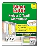 Nexa Lotte Kleider- & Textil-Mottenfalle, Insektizidfreie Klebefalle gegen Kleidermotten, 2 F