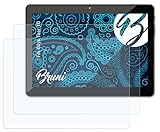 Bruni Schutzfolie kompatibel mit Odys Thor 10 Folie, glasklare Displayschutzfolie (2X)