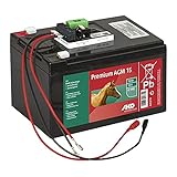 Kerbl Power AGM 12V, 15Ah, inkl. Laderegler und N