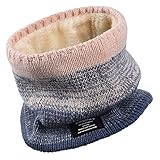 OKIDSO Winter Schlauchschal Schal Herren Loop - Fleece Halswärmer Multifunktionstuch Sport Ski Halsschlauch Thermo Winddichte Nackenwärmer Halstuch Fahrrad Halstücher for Herren D