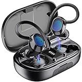 Bluetooth 5.1 Kopfhörer Sport, Kopfhörer Kabellos In Ear Kabellose Sportkopfhörer mit Mikrofon, IPX7 Wasserdicht, Earbuds Noise Cancelling mit Deep Bass, 48H Spielzeit, Ohrhörer für Joggen und Arb