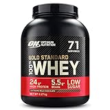 Optimum Nutrition ON Gold Standard Whey Protein Pulver, Eiweißpulver Muskelaufbau mit Glutamin und Aminosäuren, natürlich enthaltene BCAA, Extreme Milk Chocolate, 71 Portionen, 2,27kg