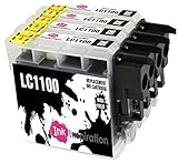 INK INSPIRATION® Ersatz für Brother LC1100 LC-1100BK Schwarz Druckerpatronen kompatibel mit Brother DCP-145C 165C 195C 197C 375CW 385C 395CN 585CW 6690CW MFC-250C 290C 490CW 5490CN 5890CN 5895CW 990CW