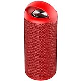 ist Präfekt für Streaming / Podcasting / Gaming 10W Bluetooth Lautsprecher Wireless-Subwoofer tragbare HiFi Bass FM Radio TF Karte Lautsprecher Außenlautsprecher mit Mic ( Color : Red )