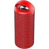 ist Präfekt für Streaming / Podcasting / Gaming 10W Bluetooth Lautsprecher Wireless-Subwoofer tragbare HiFi Bass FM Radio TF Karte Lautsprecher Außenlautsprecher mit Mic ( Color : Red )