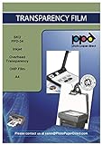 PPD 20 x A4 Inkjet OHP Overheadfolie - Premium Transparentfolie mit verbesserter mikroporöser Beschichtung für vollfarbige und sofort trocknende Ausdrucke - geeignet für alle Tintenstrahldrucker - PPD34-20