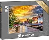puzzleYOU: Puzzle 1000 Teile „Stadt Breslau in einem sonnigen Sommer, Polen“