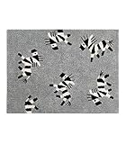 Happy Decor Kids -Waschbarer Teppich Zebra 100% Natürliche Baumwolle -Mehrfarbig- 120x160