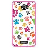 Hapdey silikon Hülle für [ Alcatel Pop 4S ] Design [ Buntes Hundetatzenmuster ] Rosa Flexibles TPU