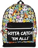 Pokemon Rucksack Kinder Jungen Gamer Schultasche mit einstellbaren Riemen Einheitsgröß