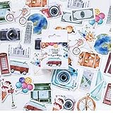 Bontannd 46 Pc-Neue Reise-Aufkleber DIY Retro, Klassischer Reise-Aufkleber Für Scrapbooking Tagebuch-dekor-Aufkleber-protokoll-Auflage-briefpap