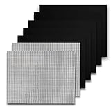 Baownylz Grillmatte für Gasgrill 7er Set BBQ Grillmatte 40 x 30CM Teflon Grillmatte Wiederverwendbar Hochtemperaturbeständig Grillmatten für Holzkohle 100% Antihaft Grillmatte für Elektrog