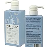 Medix 5.5 Kollagencreme mit Kaviar Anti-Aging-Feuchtigkeitscreme Strafft und strafft für jünger aussehende Haut Anti-Aging-Creme mit Peptiden, Aloe Vera und grünem Tee (425 ml)