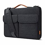 Inateck 15.6 Zoll Laptoptasche Hülle 15 Zoll Schultertasche 360° Rundumschutz spritzwassergeschützte Schulter-Laptop-Tasche Zwei Tragemöglichk