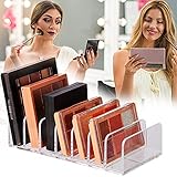 Paletten-Organizer für Make-up, 7 Fächer, geteilte Acryl-Make-up-Paletten-Organizer, für Schminktisch, Badezimmer, Lidschatten-Paletten-Organizer, Make-up-Paletten-Org