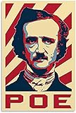 FEGASDF Edgar Allan Poe Poster Poster Dekorative Malerei Leinwand Wandkunst Wohnzimmer Poster Schlafzimmer Malerei Rahmenlos 60 * 90