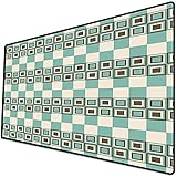 Speed ​​Gaming Mauspad 800x400x3mm Geometrische, Retro innere Quadrate Zusammenfassung Funky Verschiedene Größe mathematisch stilvolle Mauspad - verbesserte Genauigkeit und Geschwindigk