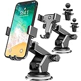 Fotwen Universal-Handyhalterung für Armaturenbrett, Windschutzscheibe, Lüftungsschlitz, kompatibel mit iPhone Android Handys 10,2 - 17,8 cm, 2 Stück