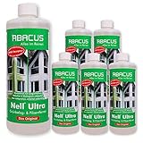 Grünbelagentferner & Algenentferner für die Grünbelagentfernung und Algenentfernung – ABACUS Nell Ultra Konzentrat 6 x 1000 ml (7062)