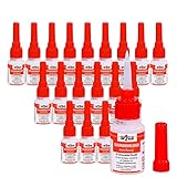 Top2Glue Sekundenkleber 20g dünnflüssig Industriequalität für Handwerk Haushalt Hobby Modellbau Superkleber von Langlauf Schuhbedarf® (20 Flaschen)